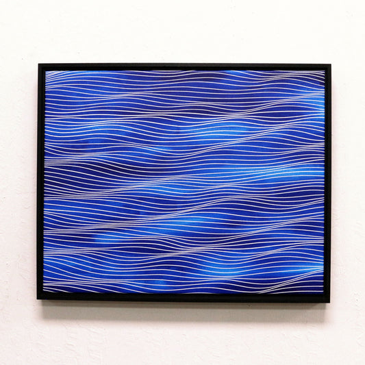 2024 Aqua 16x20 (17x21 with frame) - free shipping in USA