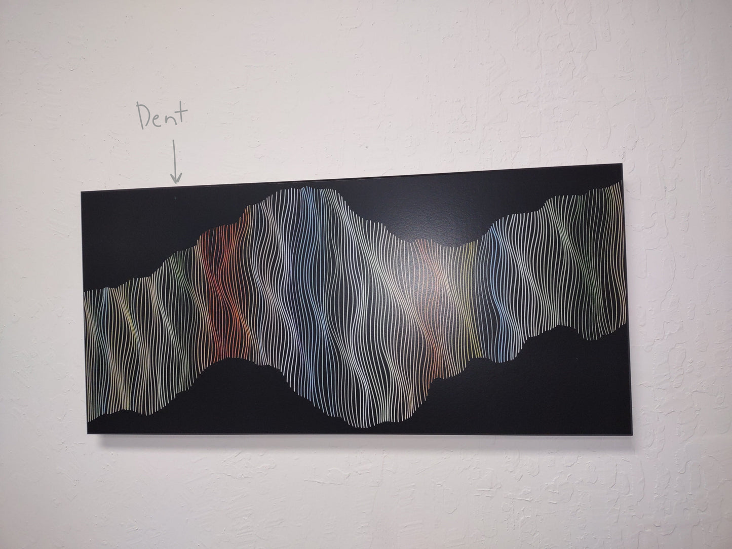 Reject A (one dent) - Unseen Land - Ready to Hang -Laminated Print 25.5"x12.5" - free shipping