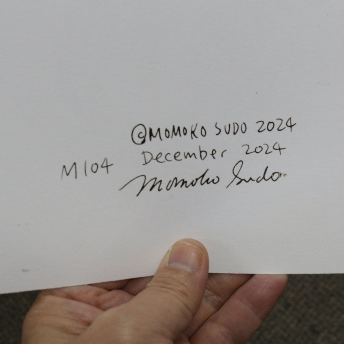 Original 9"x12" Work on Paper - Spiral - sunflower M104