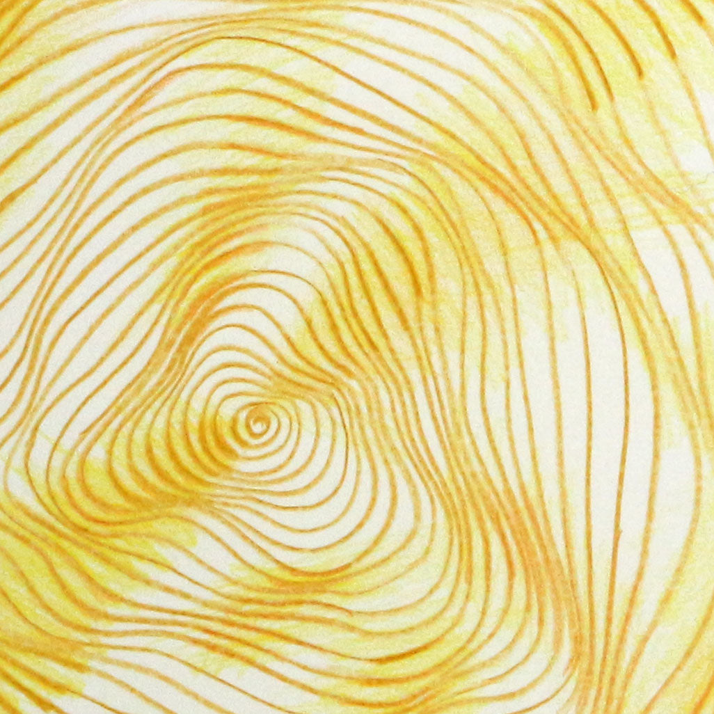 Original 9"x12" Work on Paper - Spiral - sunflower M104