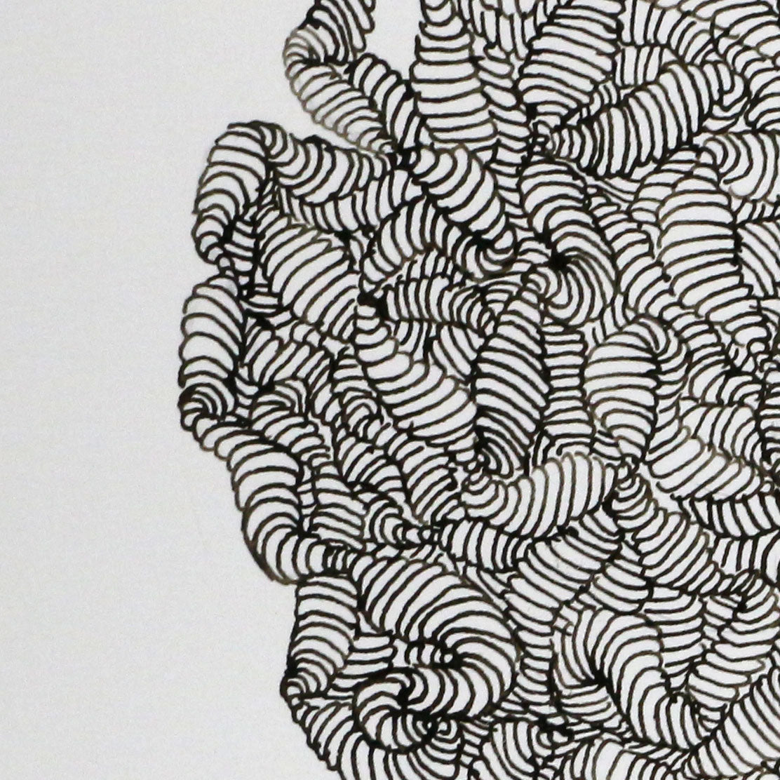 Original 7.5"x9" Ink Drawing on Paper M106 "Odd Ball"