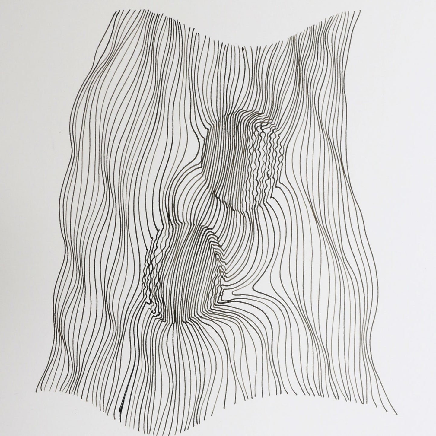 Original 9"x11" Ink Drawing on Paper M114