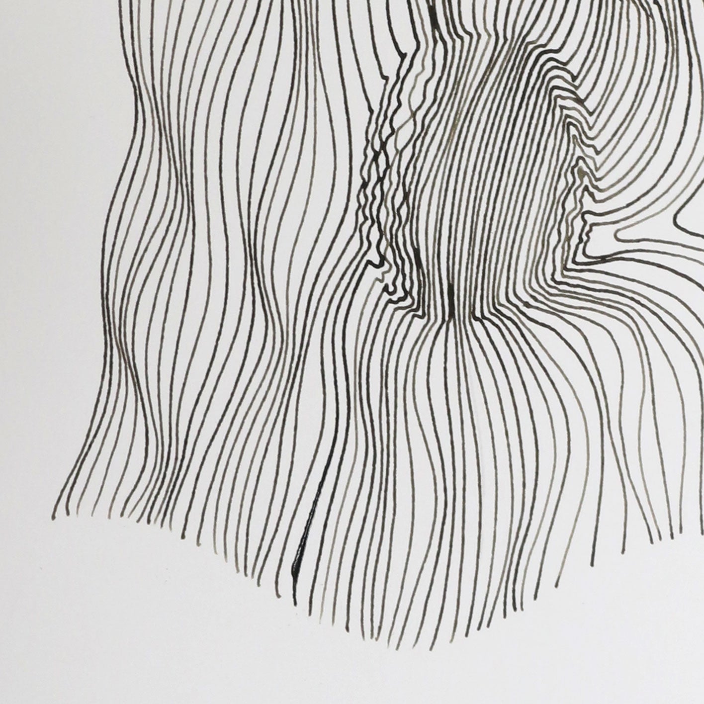 Original 9"x11" Ink Drawing on Paper M114