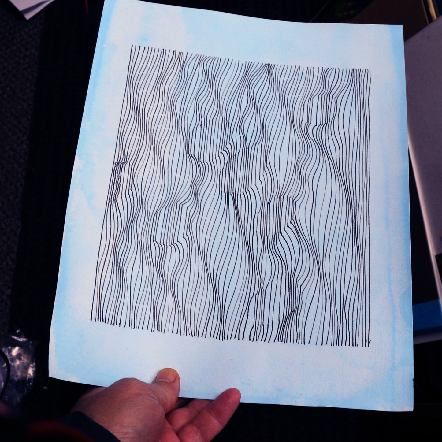 Original 9"x11" Ink Drawing on Paper M117