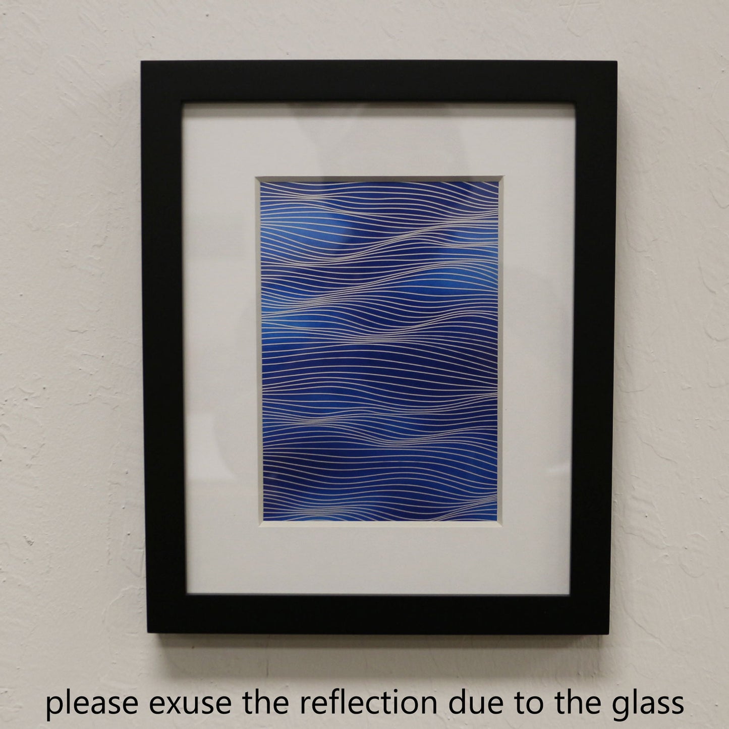 9x11 Framed Print - Aqua - Ready to Hang - Free Shipping