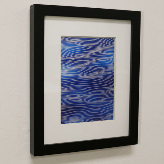 9x11 Framed Print - Aqua - Ready to Hang - Free Shipping