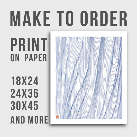 MAKE TO ORDER- Print on Paper in Various Sizes "Tree Trunk"
