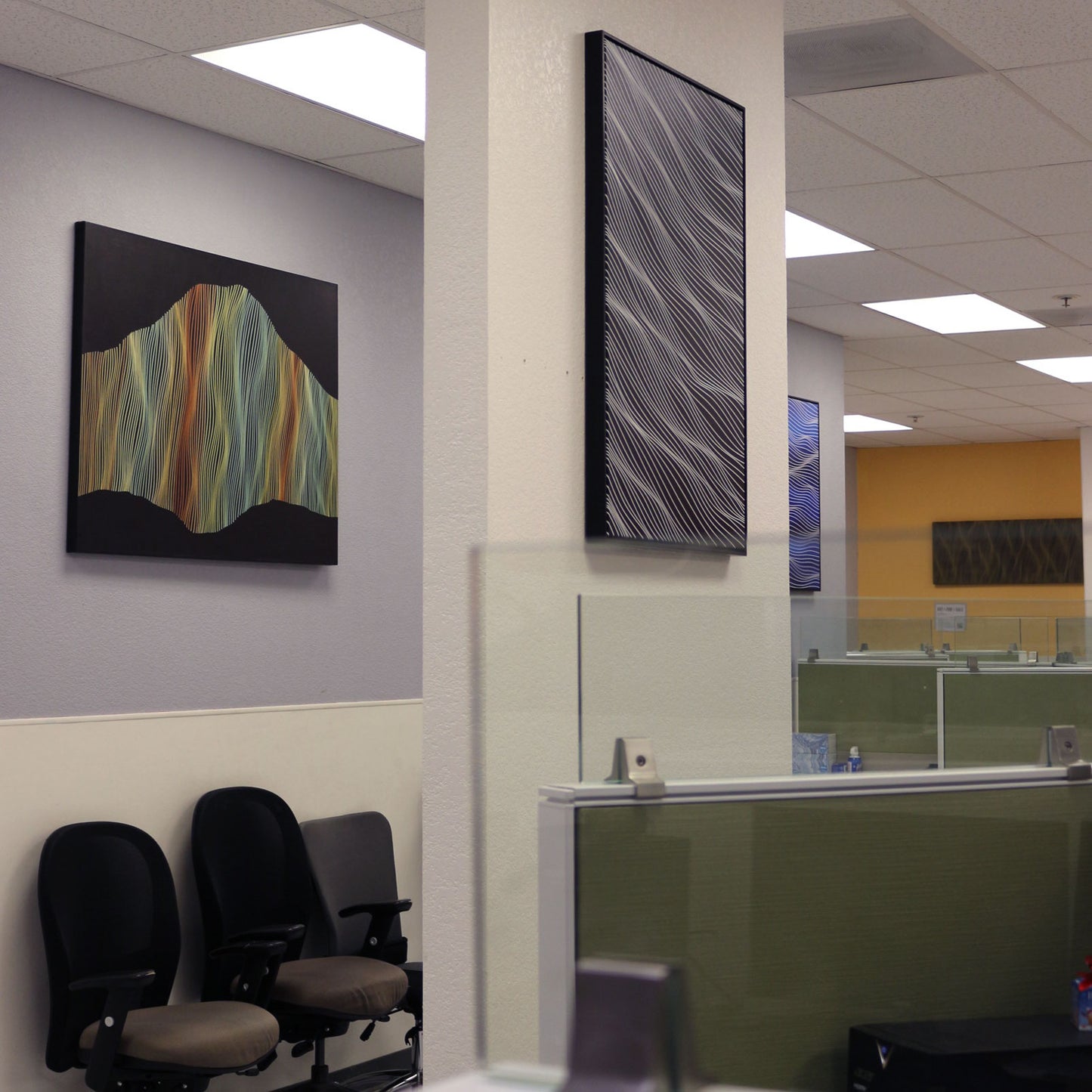 SOLD OUT - White on Black 2x3 feet B framed - Free Shipping in USA