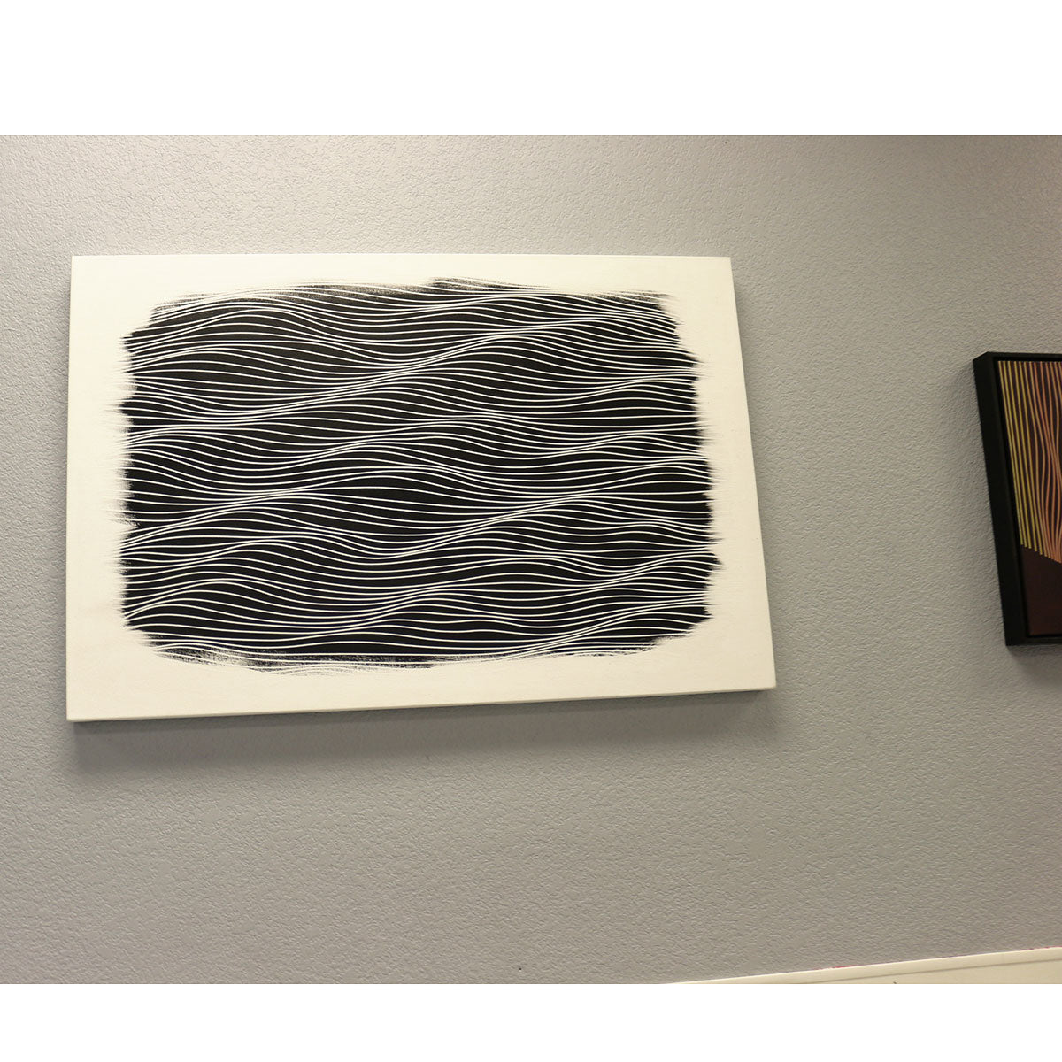 black and white abstract painting original