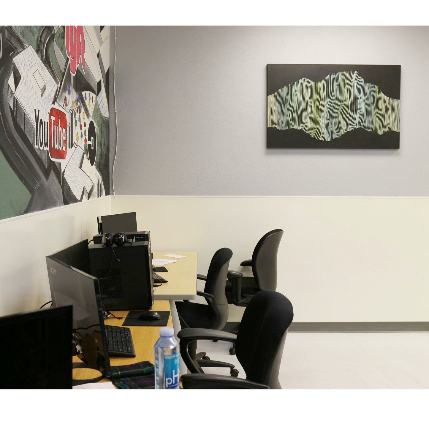 Shades of Green 48x30 - FREE SHIPPING IN THE USA