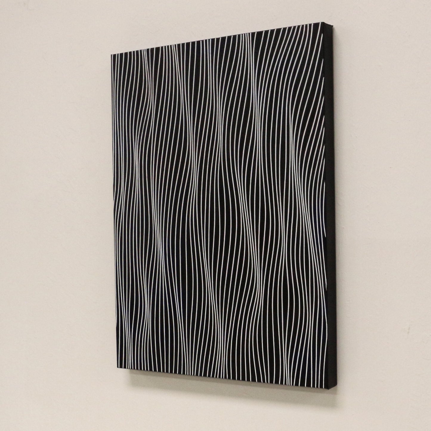 18x24 Black and White - Original Acrylic Painting - free shipping