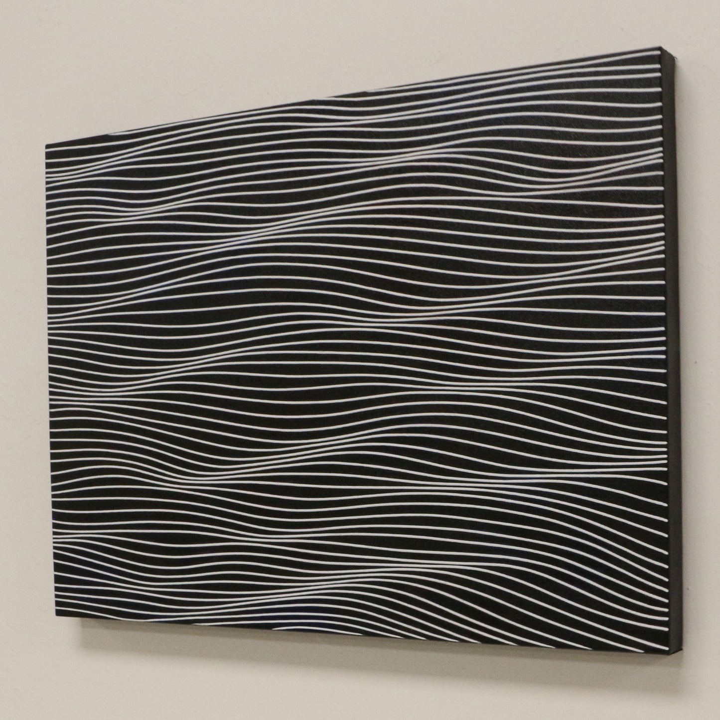 18x24 Black and White - Original Acrylic Painting - free shipping