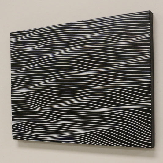 18x24 Black and White - Original Acrylic Painting - free shipping