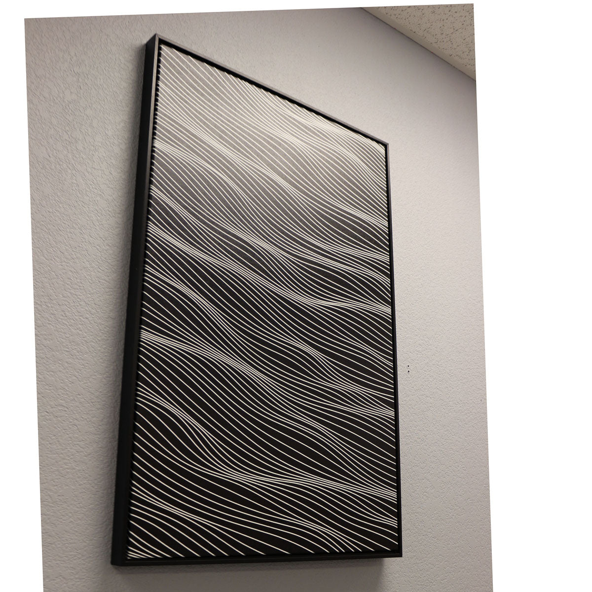 SOLD OUT - White on Black 2x3 feet A framed - Free Shipping in USA