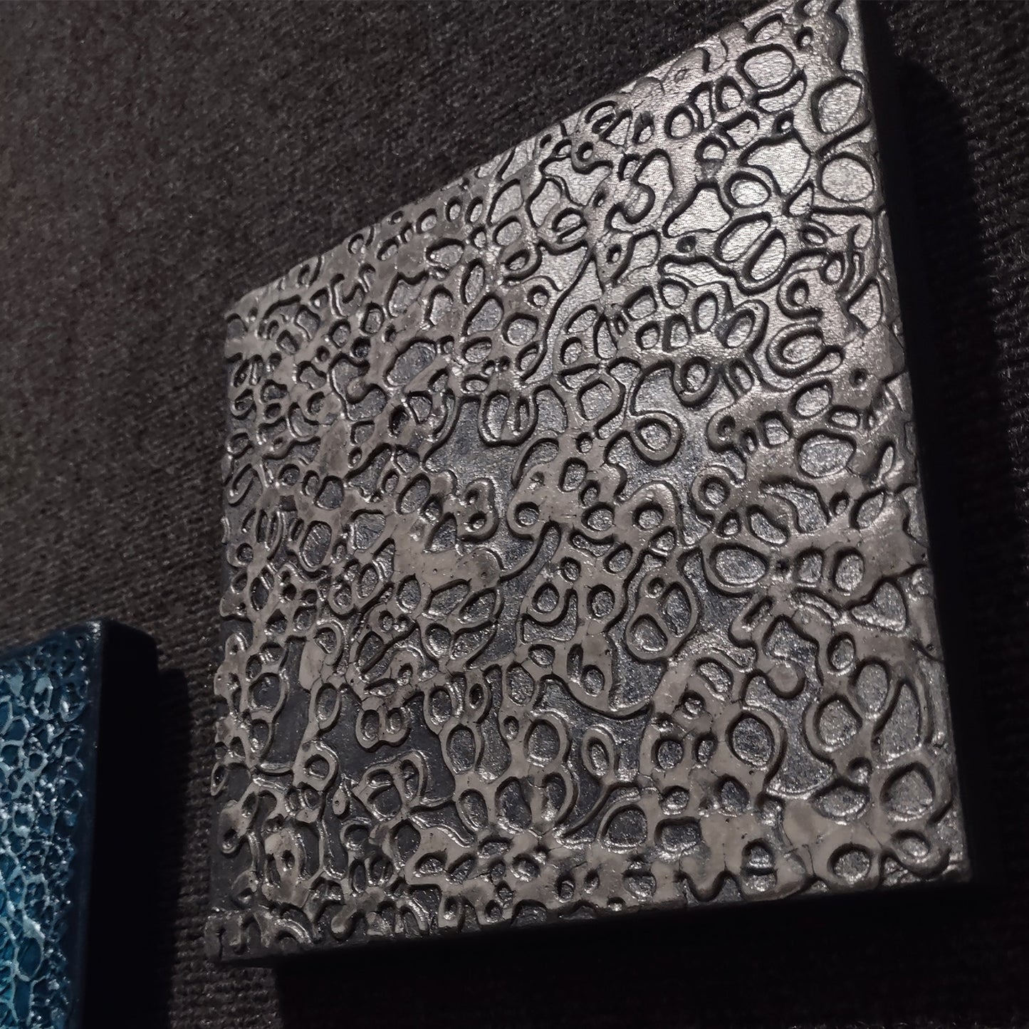 Texture Experiment 8x8 Metallic Black