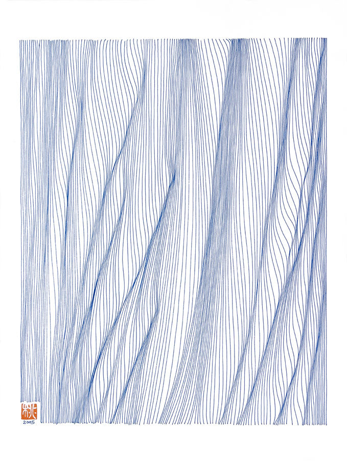 Tree Trunk with Red Seal - Print on Paper 8.5x11- Free Shipping in USA