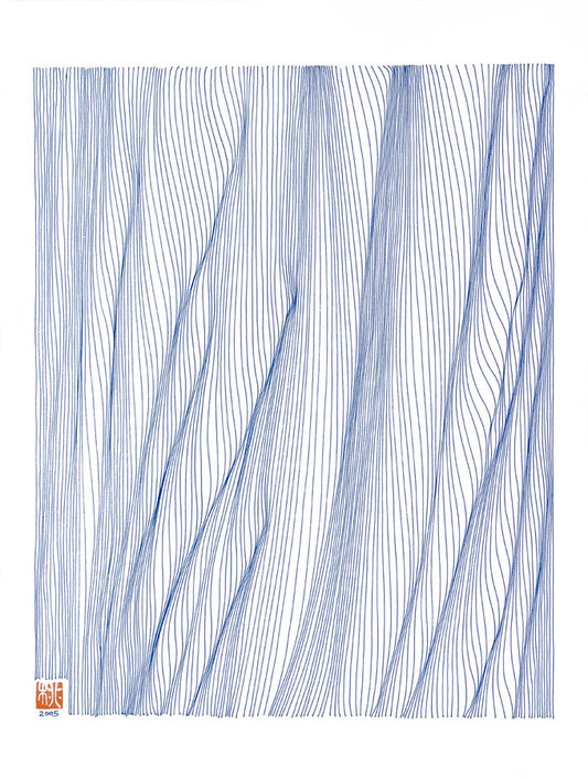 Tree Trunk with Red Seal - Print on Paper 8.5x11- Free Shipping in USA