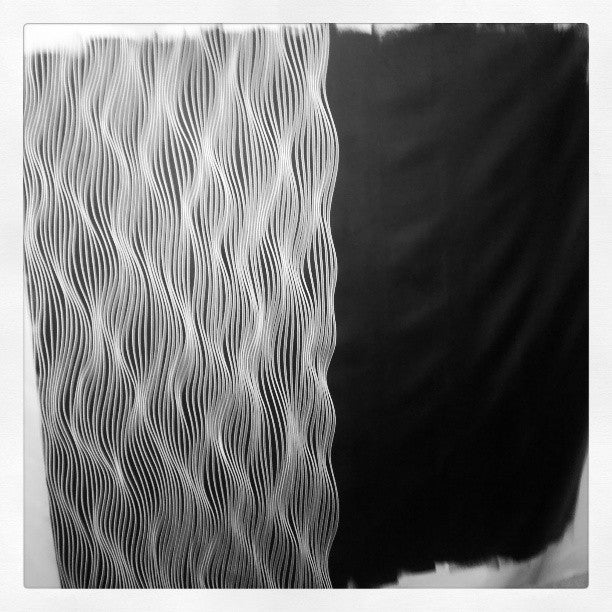 SOLD OUT - Classic Black and White Rolled Canvas