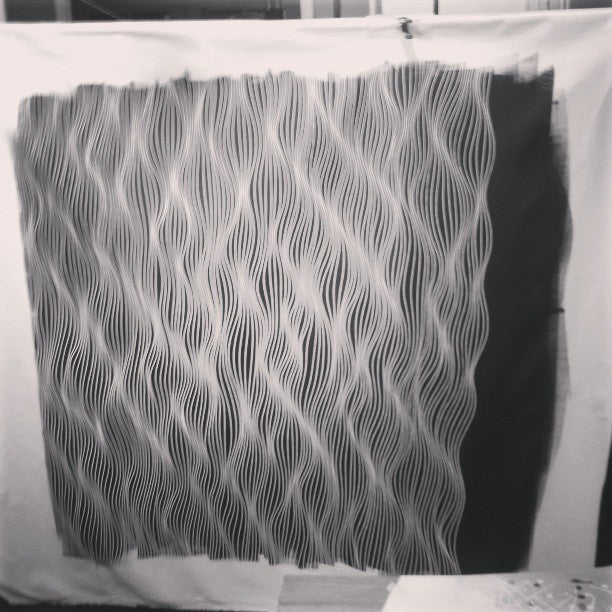 SOLD OUT - Classic Black and White Rolled Canvas