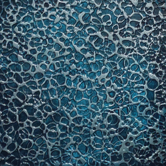 Texture Experiment 8x8 Turquoise with Metallic Blue