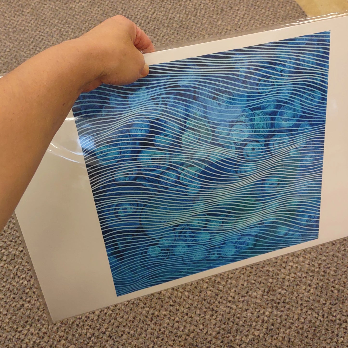 Brook Blue - Print on Paper 13 x 19 - free shipping in USA