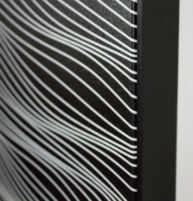 SOLD OUT - White on Black 2x3 feet A framed - Free Shipping in USA