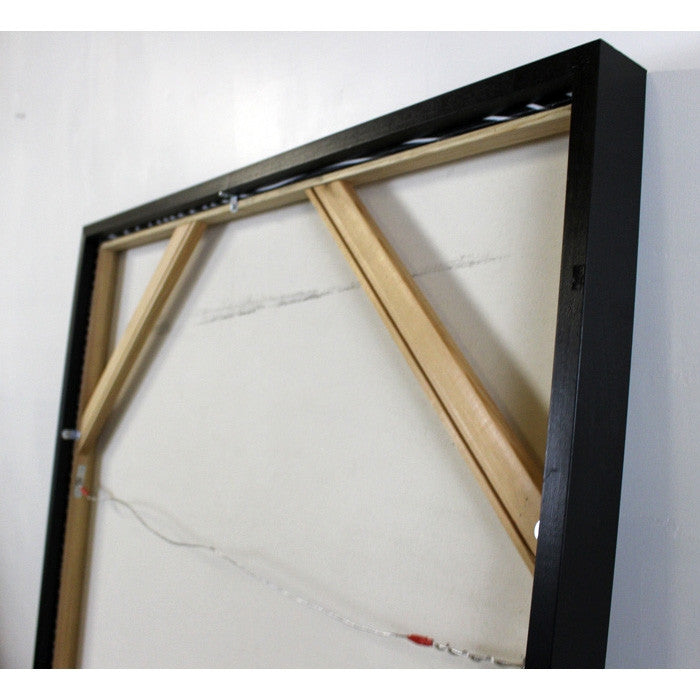 SOLD OUT - White on Black 2x3 feet A framed - Free Shipping in USA