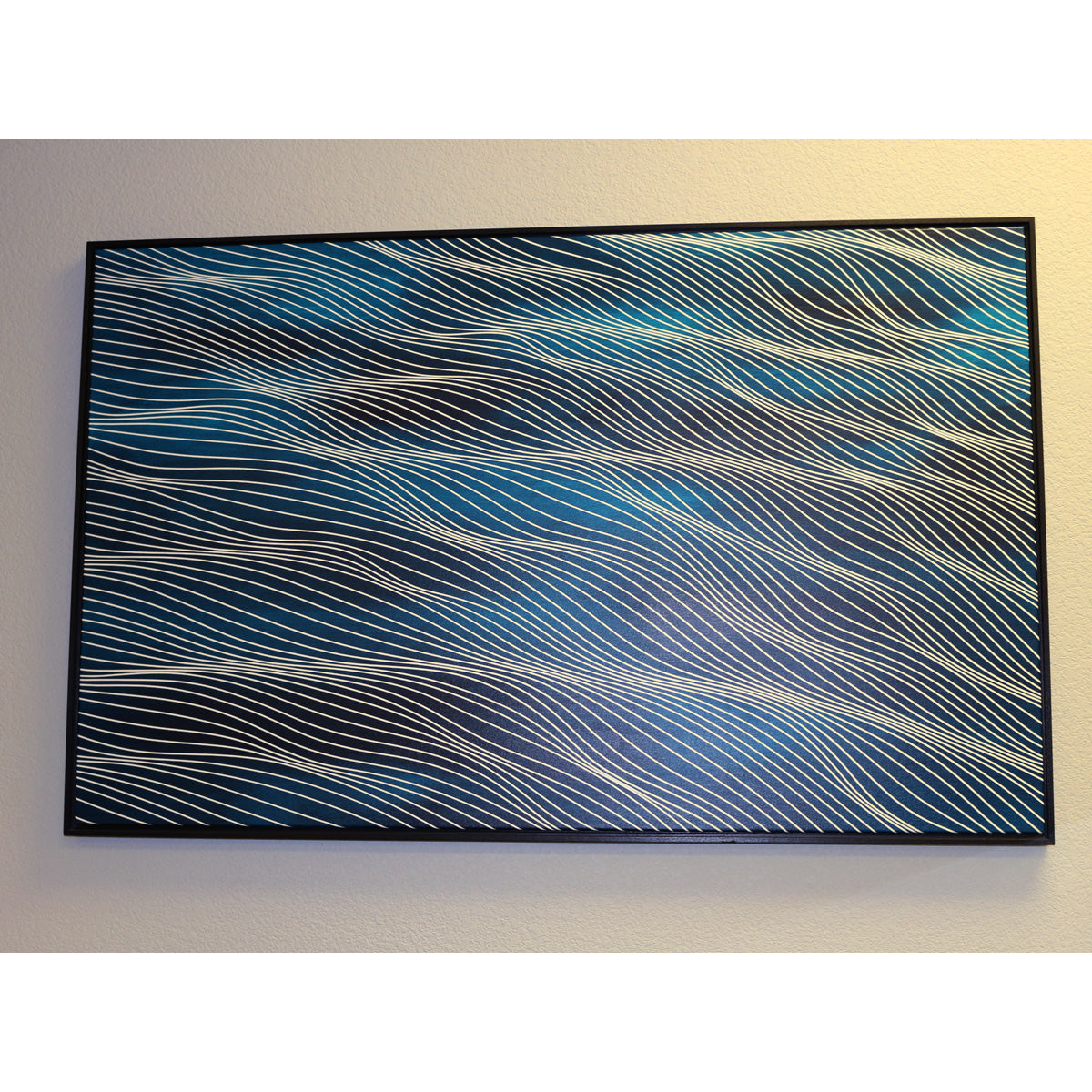 SOLD OUT- Aqua Turquoise with Black Frame 30x48 (31x49 with frame) - free shipping in USA