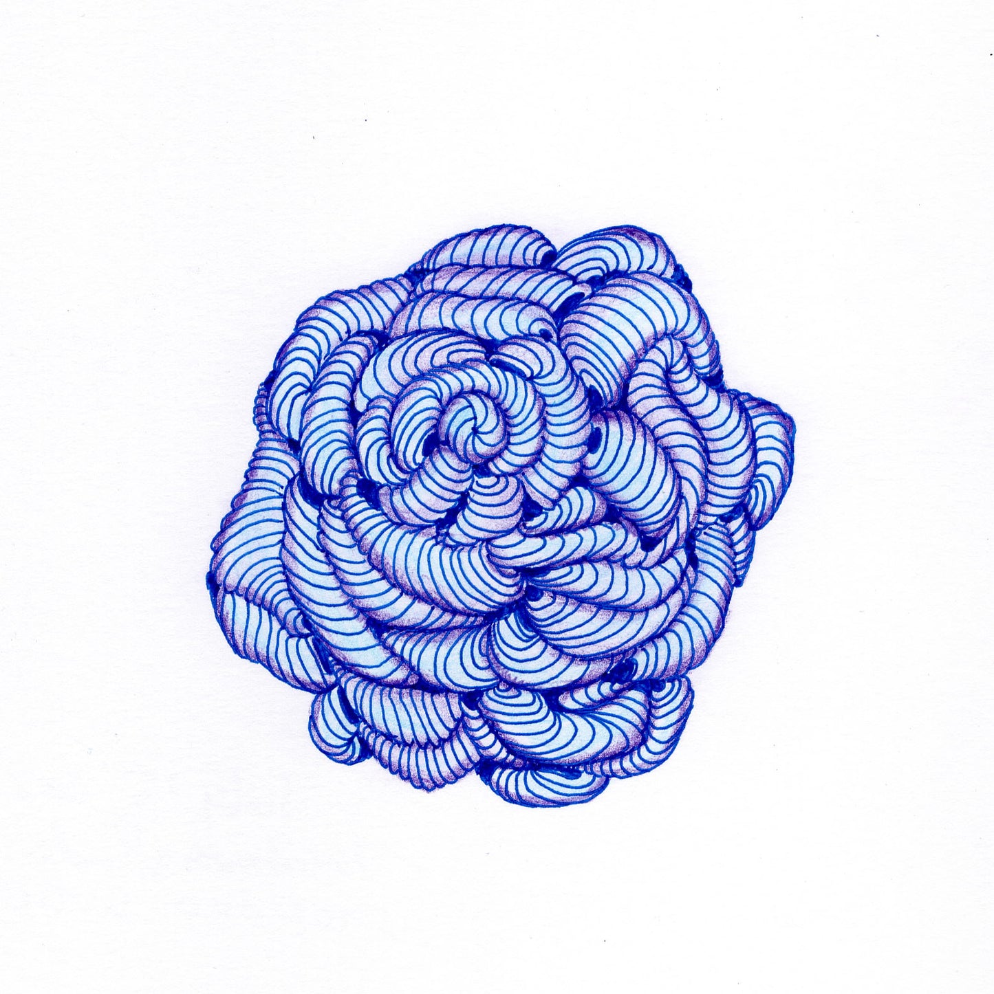 SOLD OUT - 8.5x8.5 Mixed Media Drawing on Paper M011 "Odd Ball"