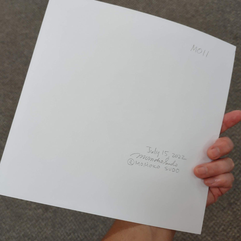 SOLD OUT - 8.5x8.5 Mixed Media Drawing on Paper M011 "Odd Ball"