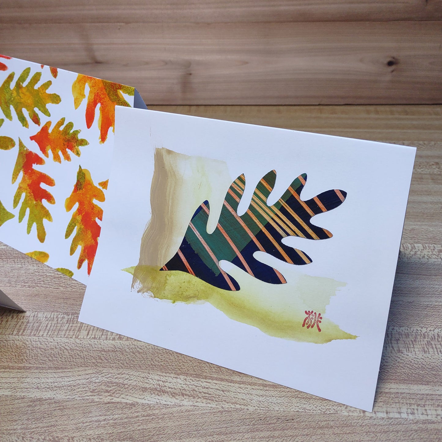 Set of 6 Original Greeting Card - Autumn