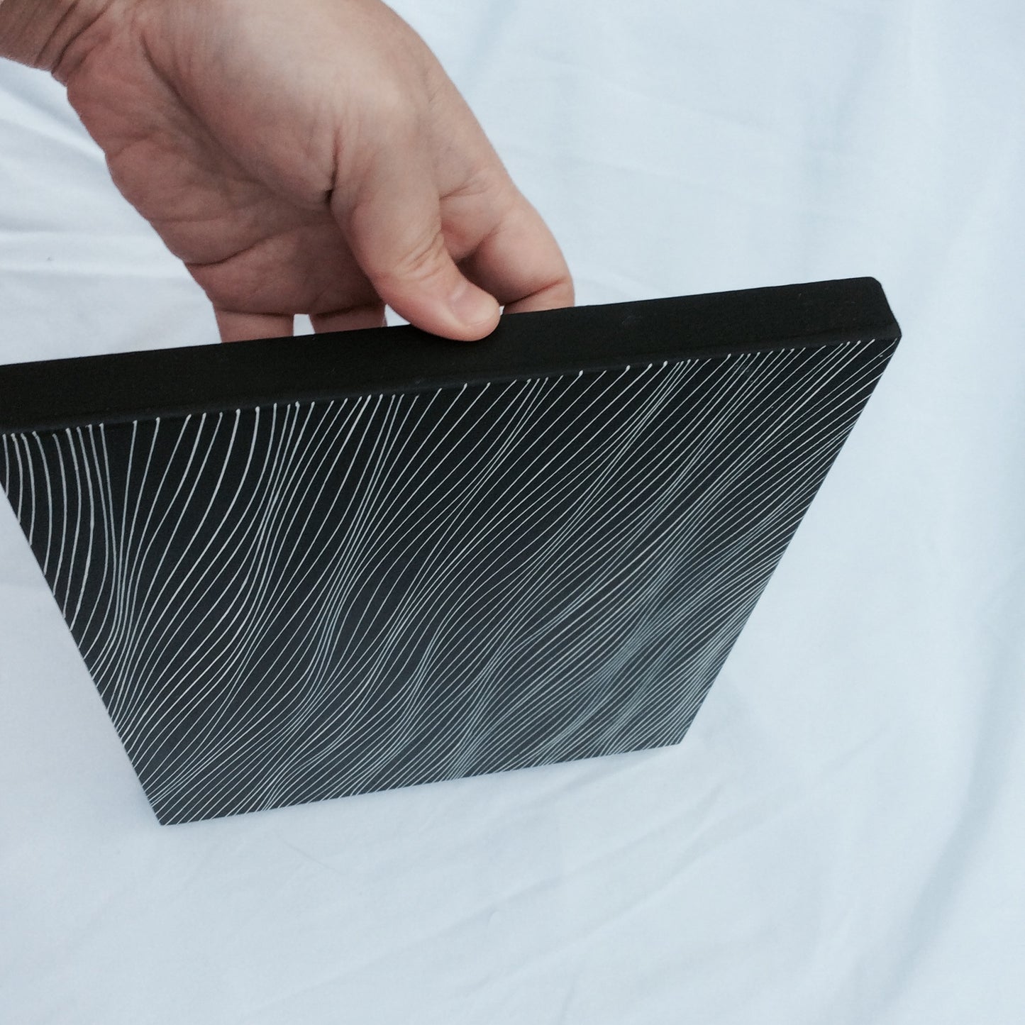 Black and white 8x10 wood