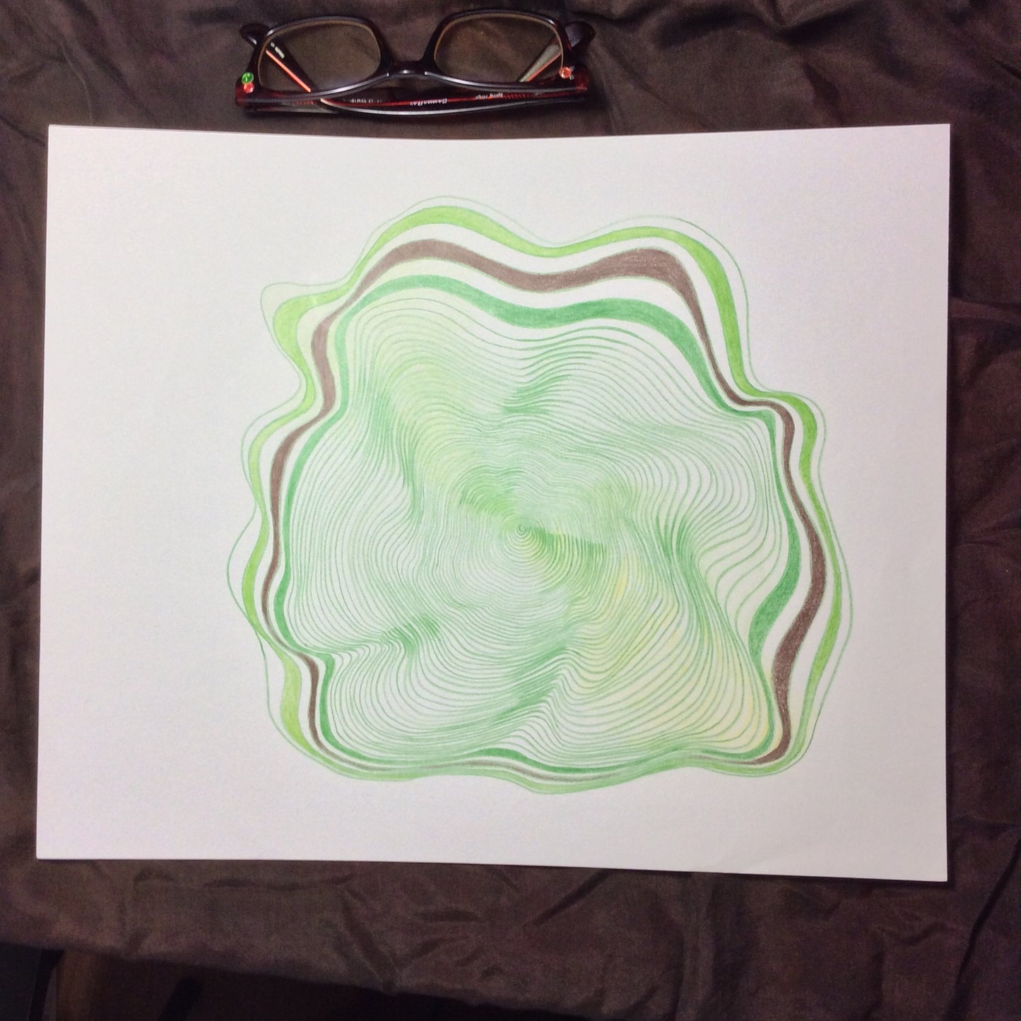 SOLD - Green Spiral
