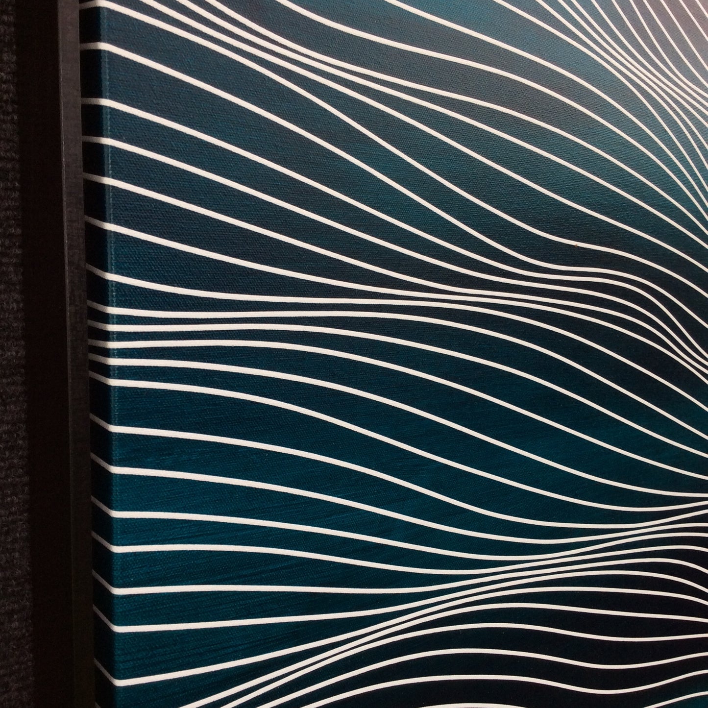 SOLD OUT- Aqua Turquoise with Black Frame 30x48 (31x49 with frame) - free shipping in USA