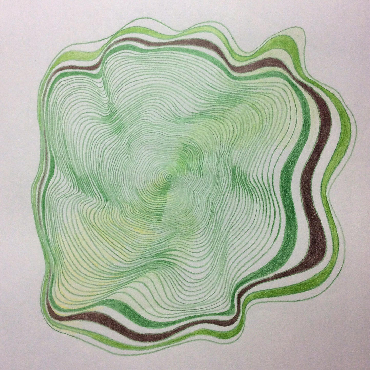 SOLD - Green Spiral