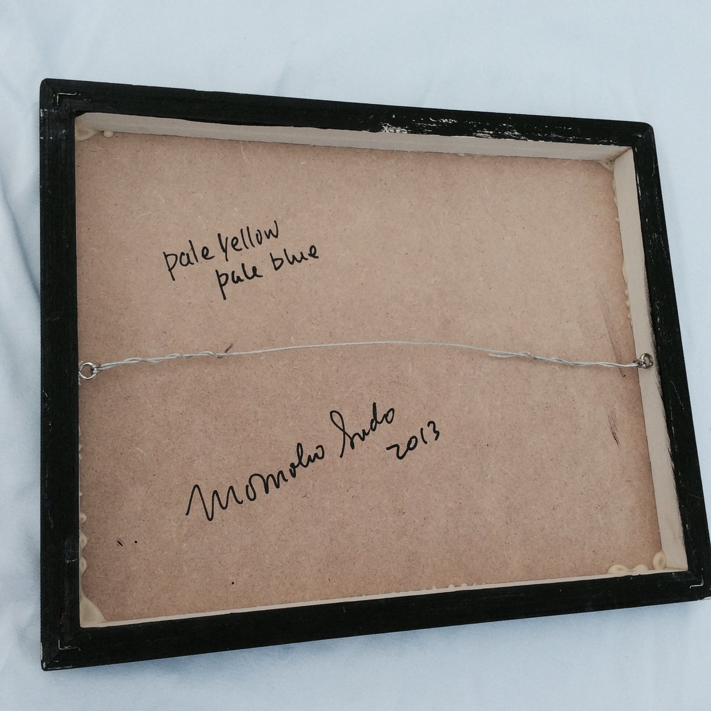 Yellow Blue 8x10 Wood