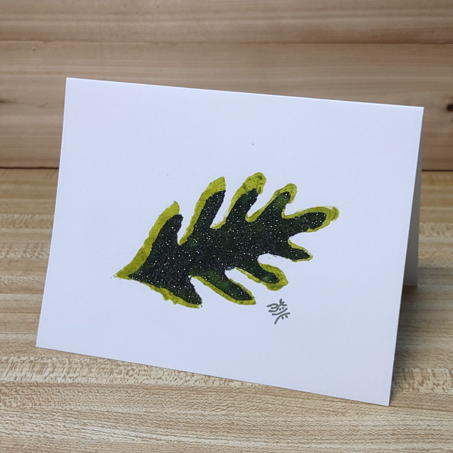 Set of 5 Original Greeting Card - Woods