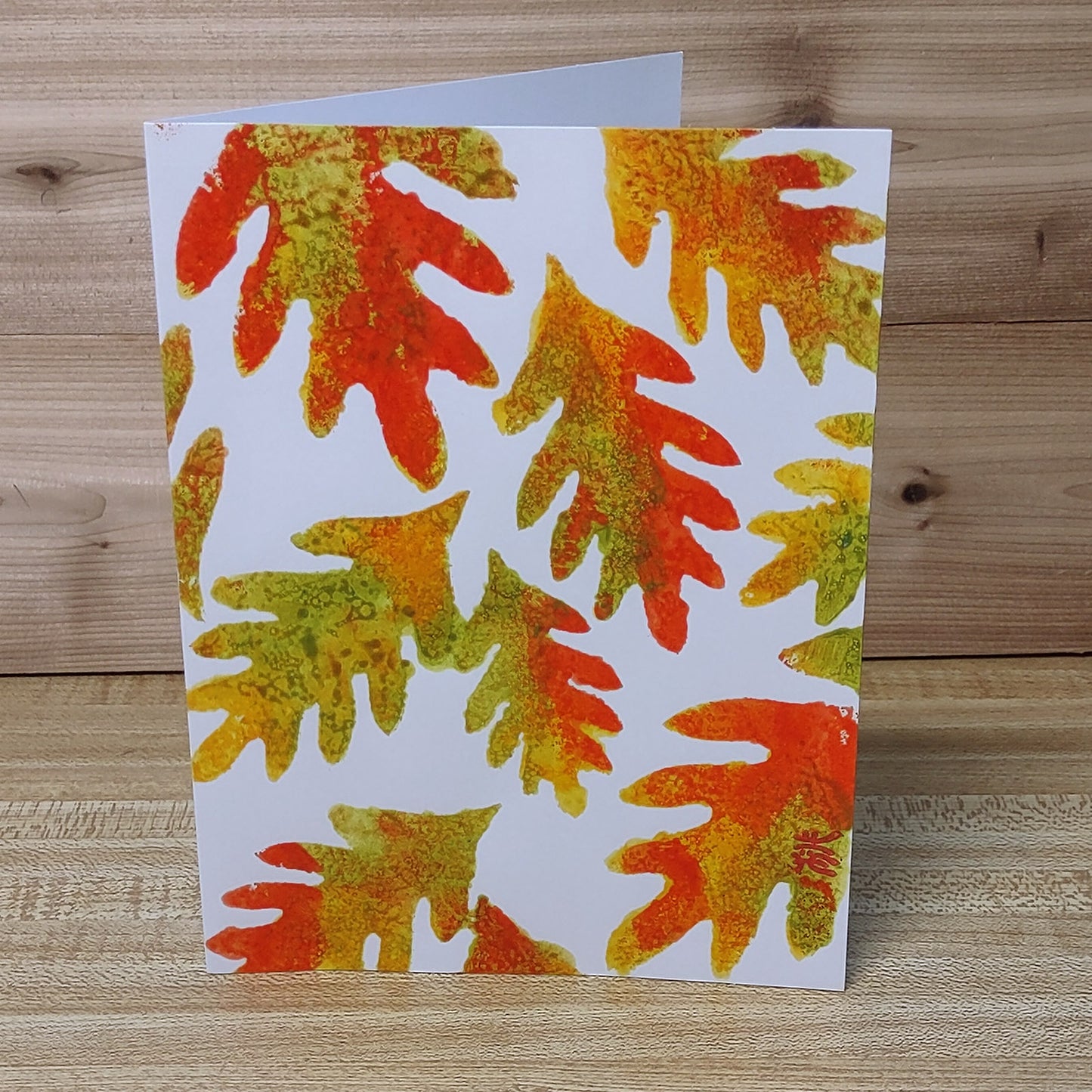 Set of 5 Original Greeting Card - Woods