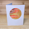 Set of 4 Original Greeting Cards Abstract Flamingo - Set A
