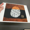 Q Orange - Print on Paper 8.5x11- Free Shipping in USA