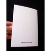 Q White Mini Notecard