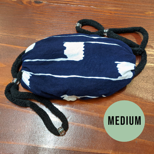 Medium - Dark Blue Clear Beads