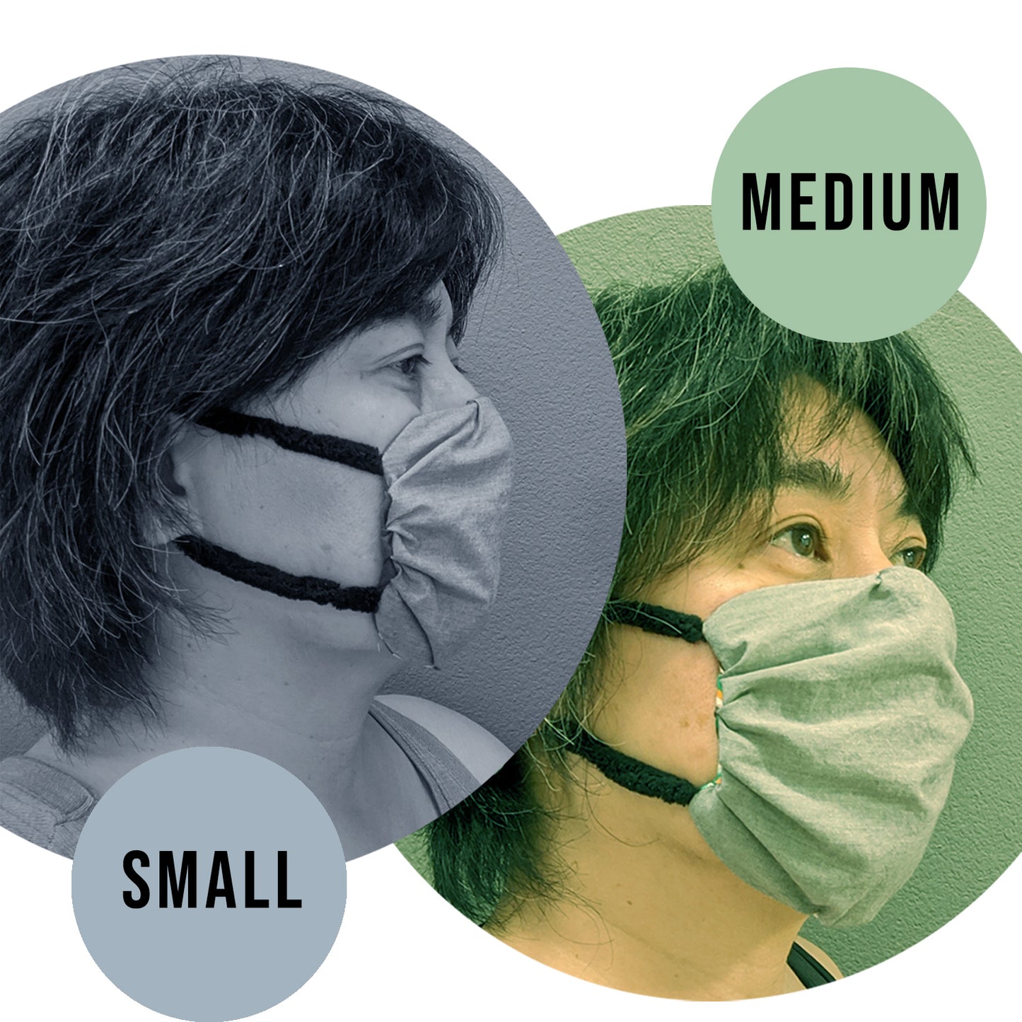 Small - Thinner Ear Loops with Stainless Steel Beads
